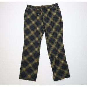 Vintage Y2K Pendleton Mens Large Faded Flannel Wide Leg Sweatpants Pajama Pants